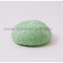 Outils de soin de peau Dry Green Tea Japan Konjac Sponge